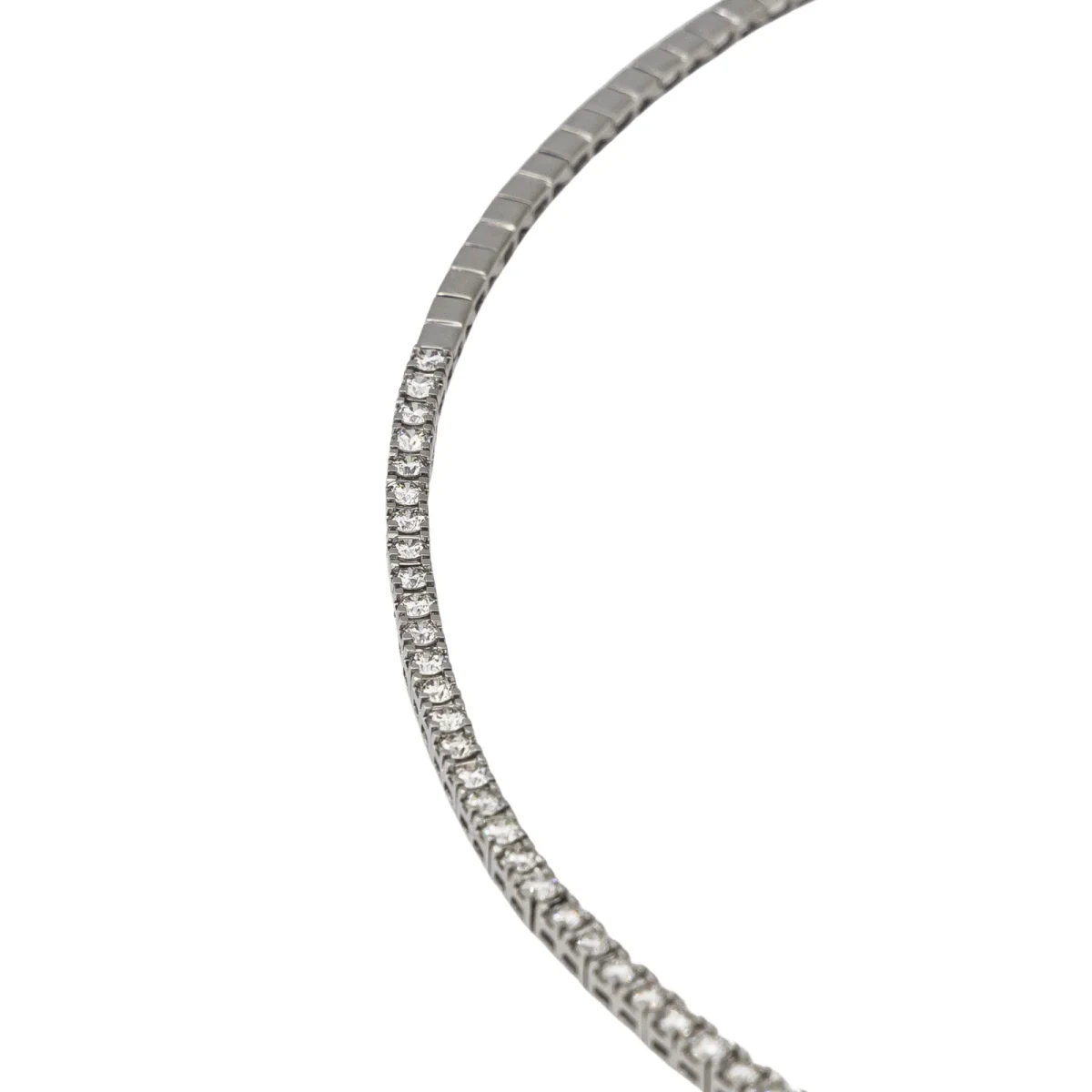 Collier Rivière Or blanc Diamant – Image 8