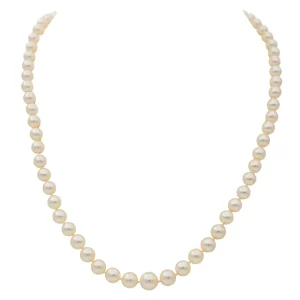 Collier Sautoir Or blanc Perle, Diamant