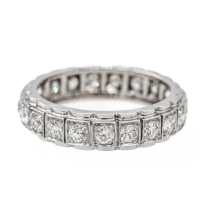 Bague Alliance Or blanc Diamant