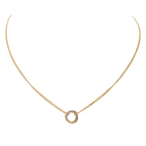 Cartier Collier Trinity Or rose, Or jaune, Or blanc