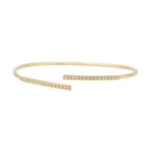 Bracelet Jonc Or jaune Diamant