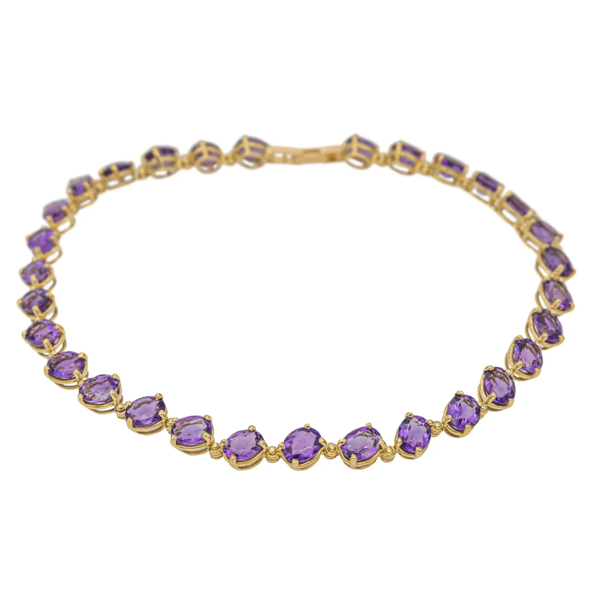 Collier Rivière Or jaune Améthyste – Image 5