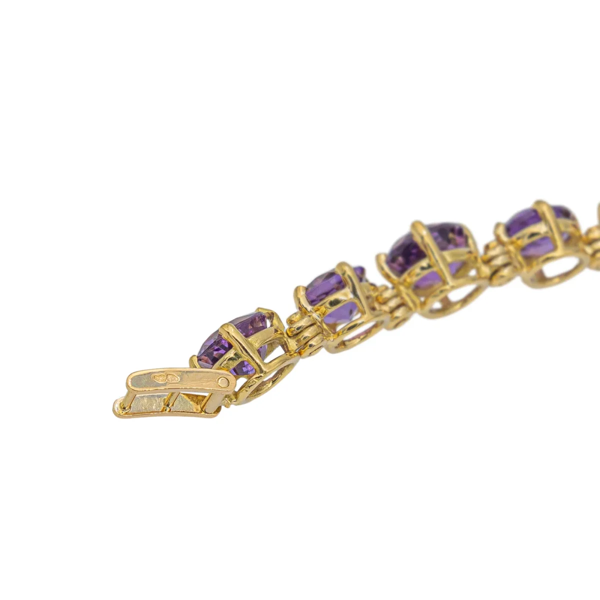 Collier Rivière Or jaune Améthyste – Image 8