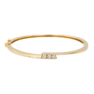 Bracelet Jonc Or jaune Diamant