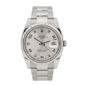 Rolex Montre Oyster Acier, Or blanc Diamant