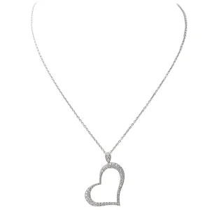 Piaget Collier Cœur Or blanc Diamant