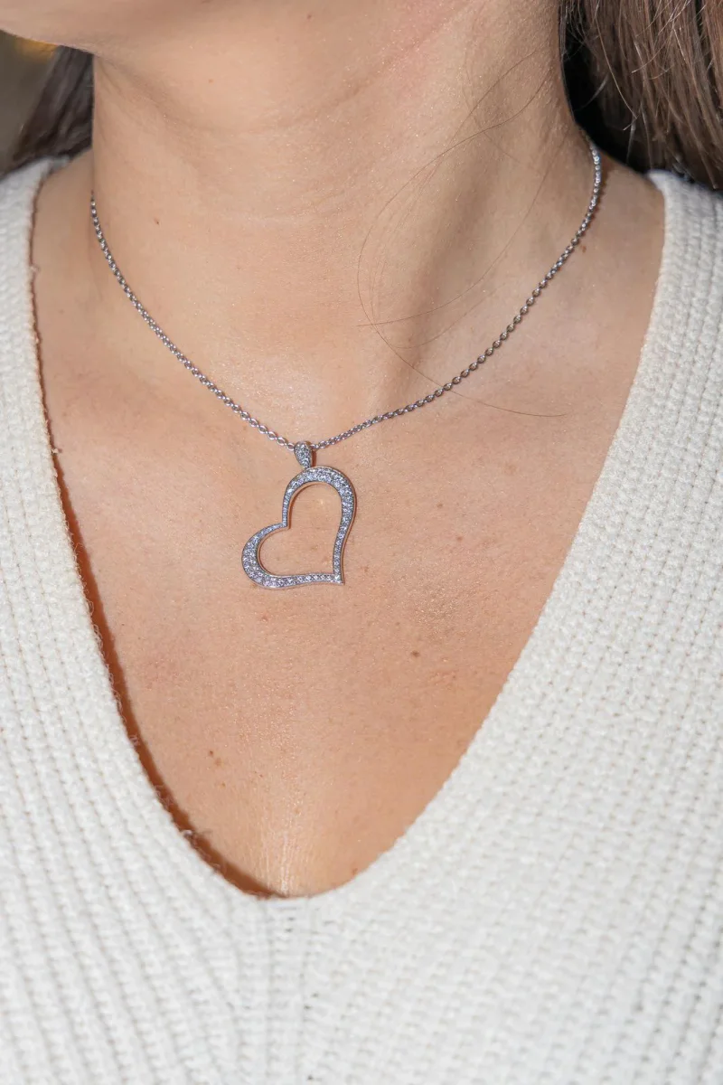Piaget Collier Cœur Or blanc Diamant – Image 3