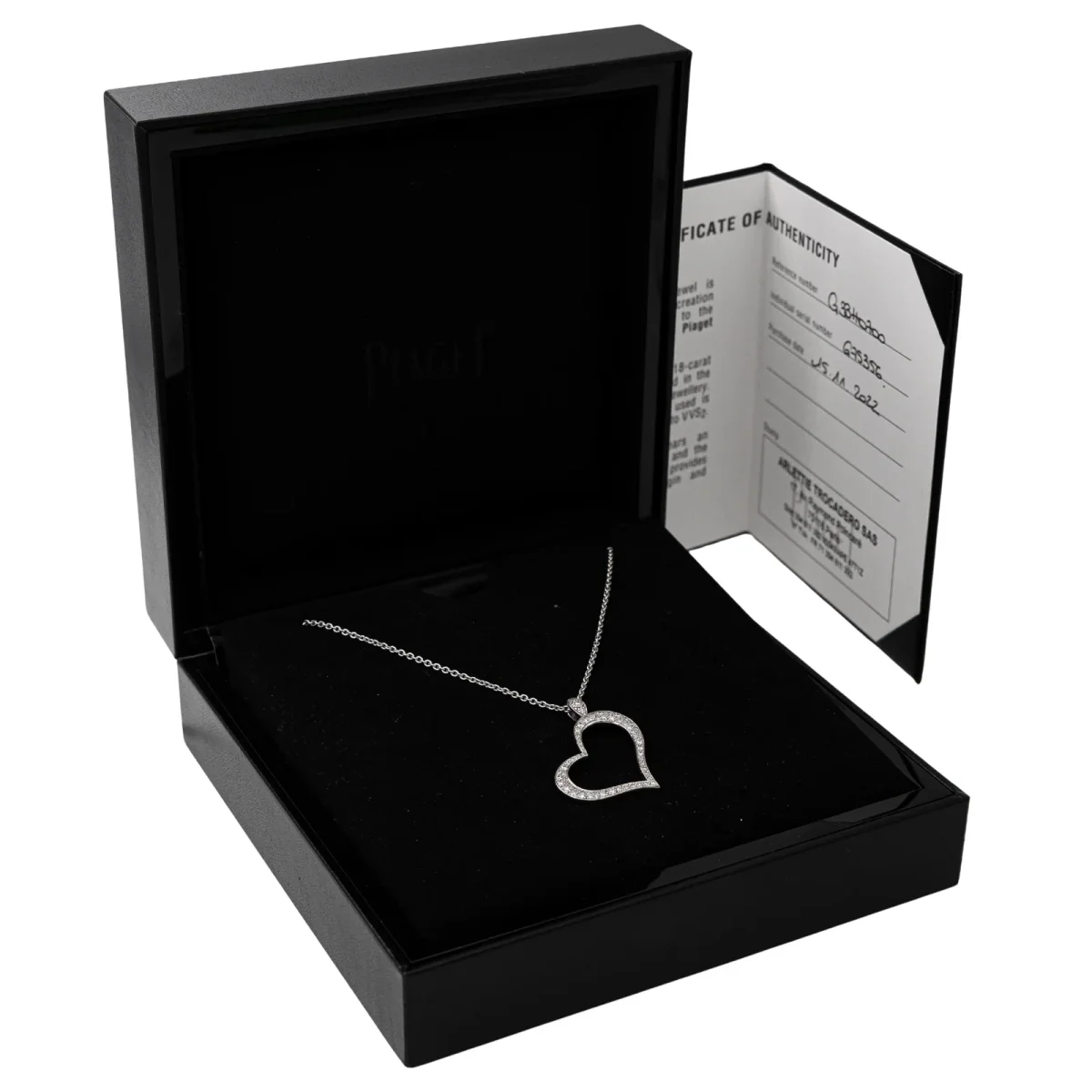 Piaget Collier Cœur Or blanc Diamant – Image 4