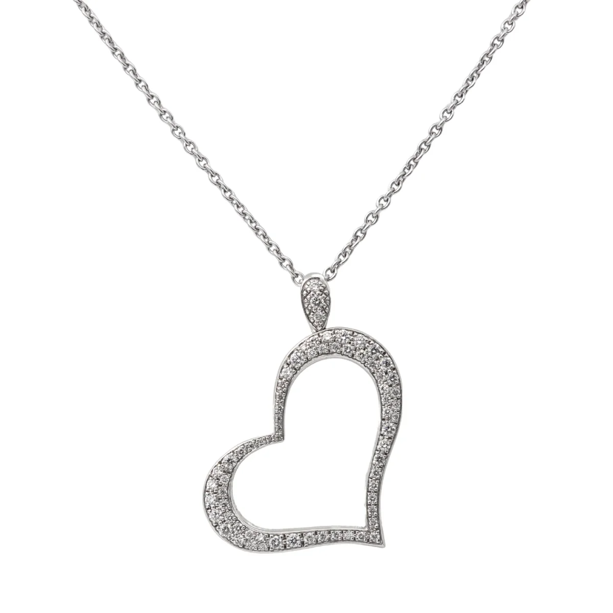Piaget Collier Cœur Or blanc Diamant – Image 5