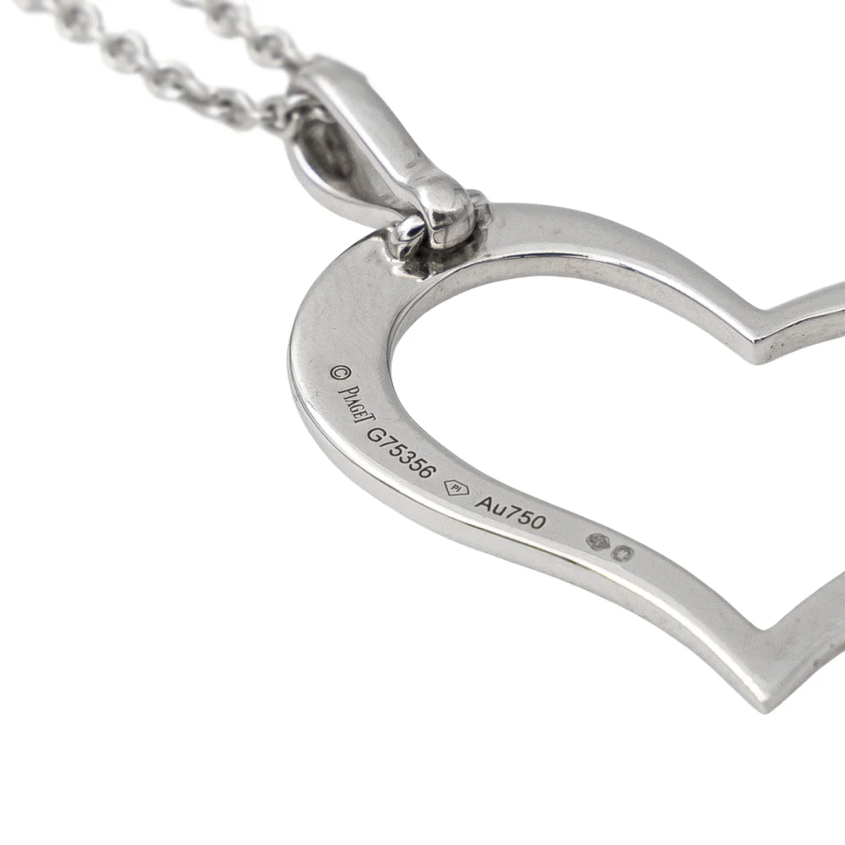 Piaget Collier Cœur Or blanc Diamant – Image 6