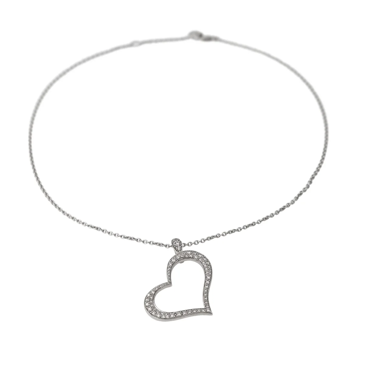 Piaget Collier Cœur Or blanc Diamant – Image 9