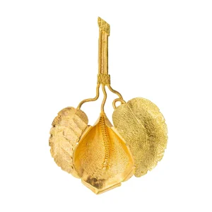 Pendentif Feuille Or jaune