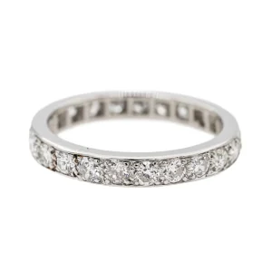 Bague Alliance Platine Diamant