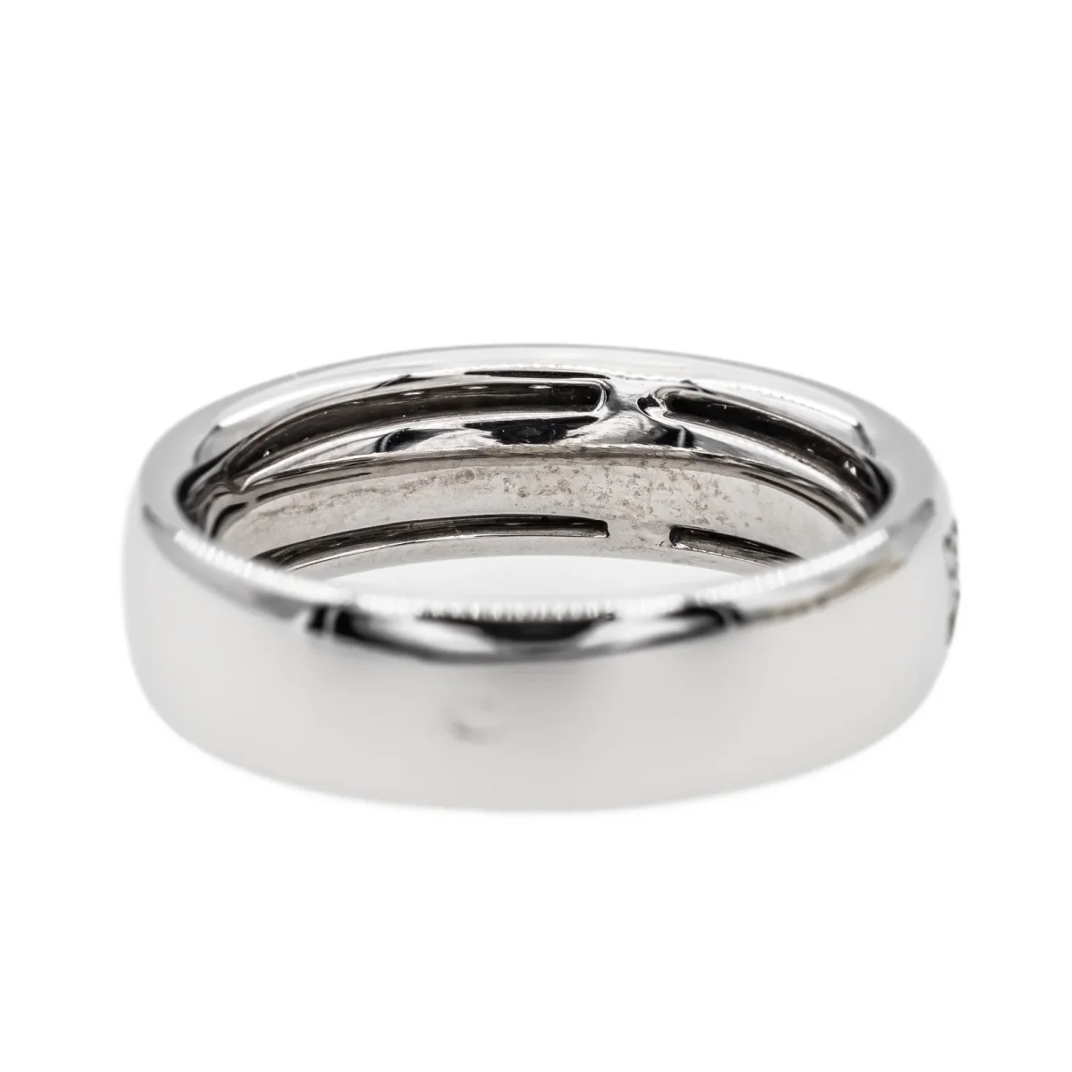 Bague Alliance Or blanc Diamant – Image 6