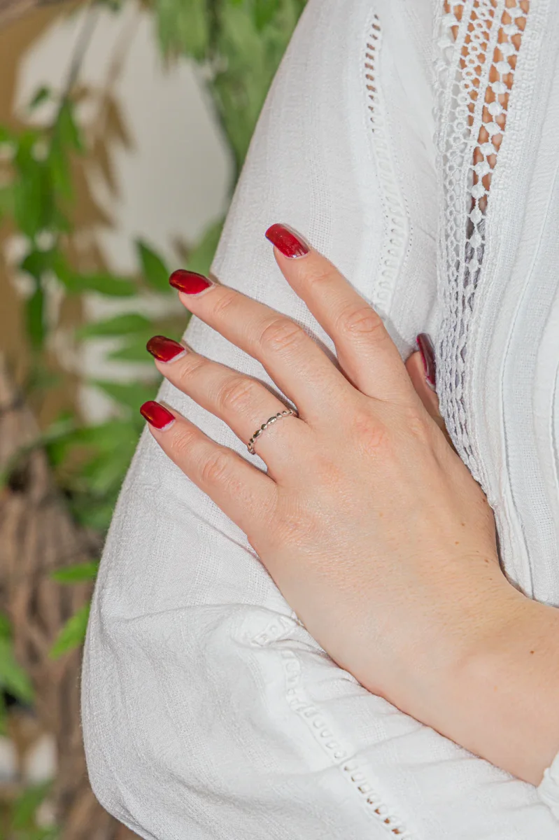 Mauboussin Bague Alliance Or blanc – Image 3