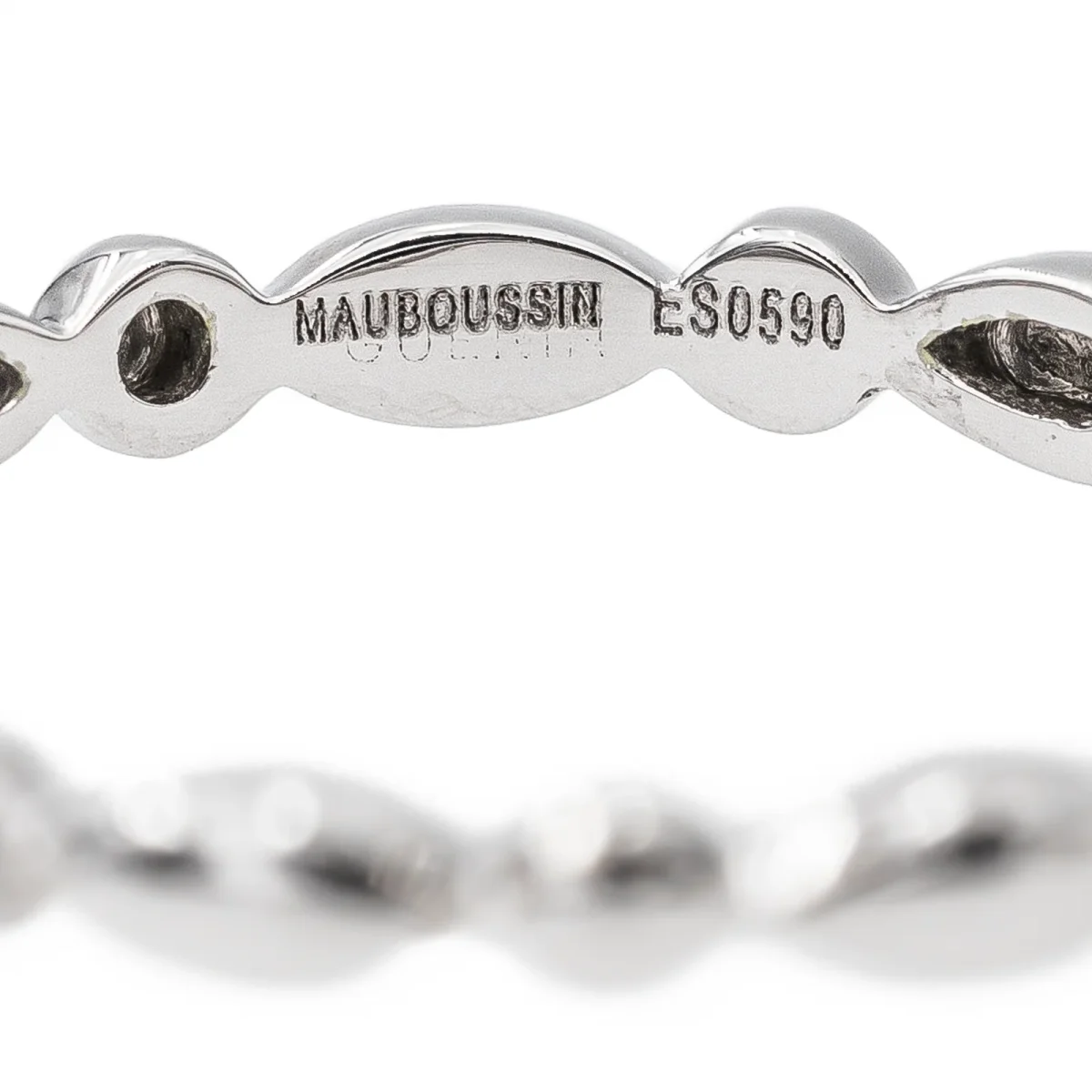 Mauboussin Bague Alliance Or blanc – Image 5