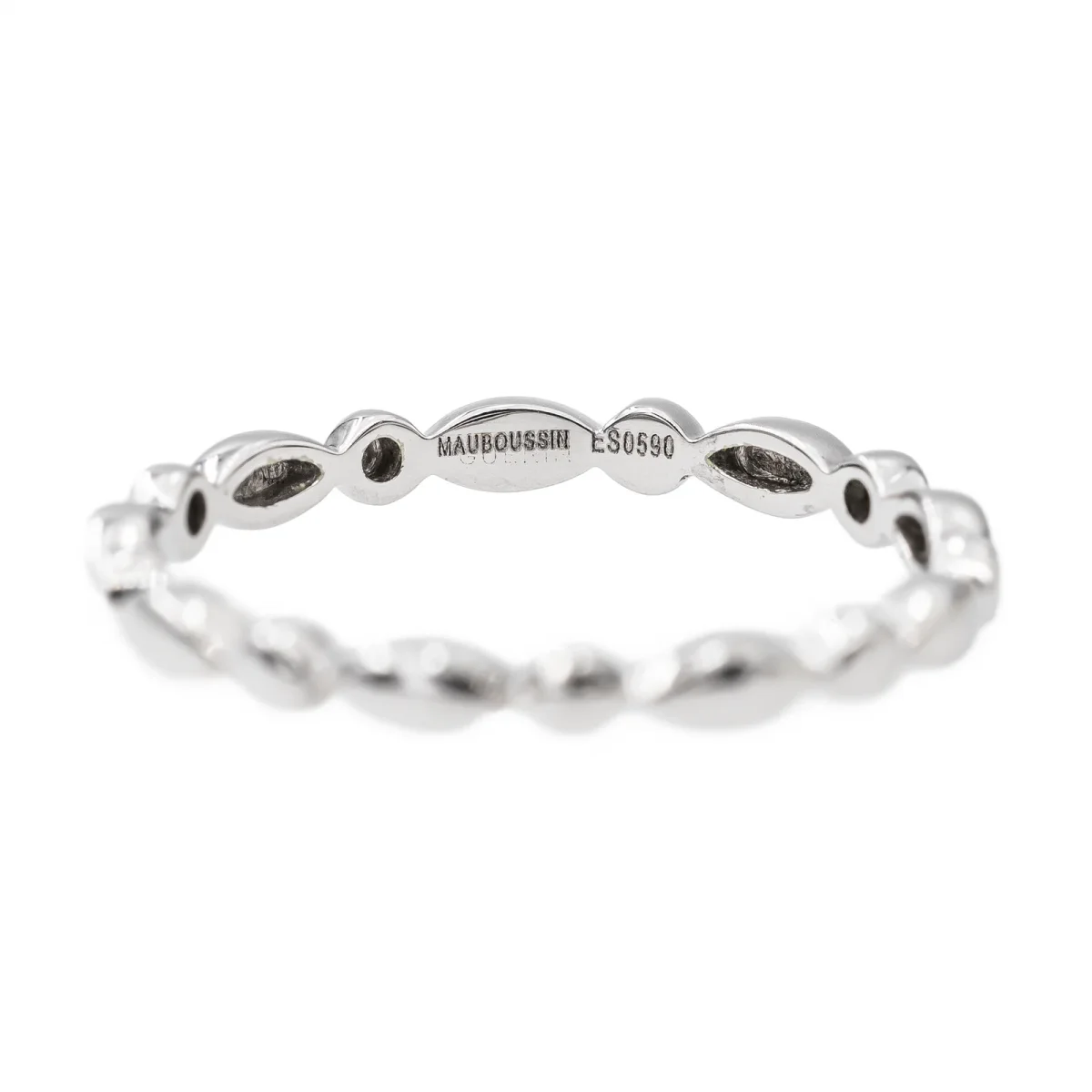 Mauboussin Bague Alliance Or blanc – Image 8