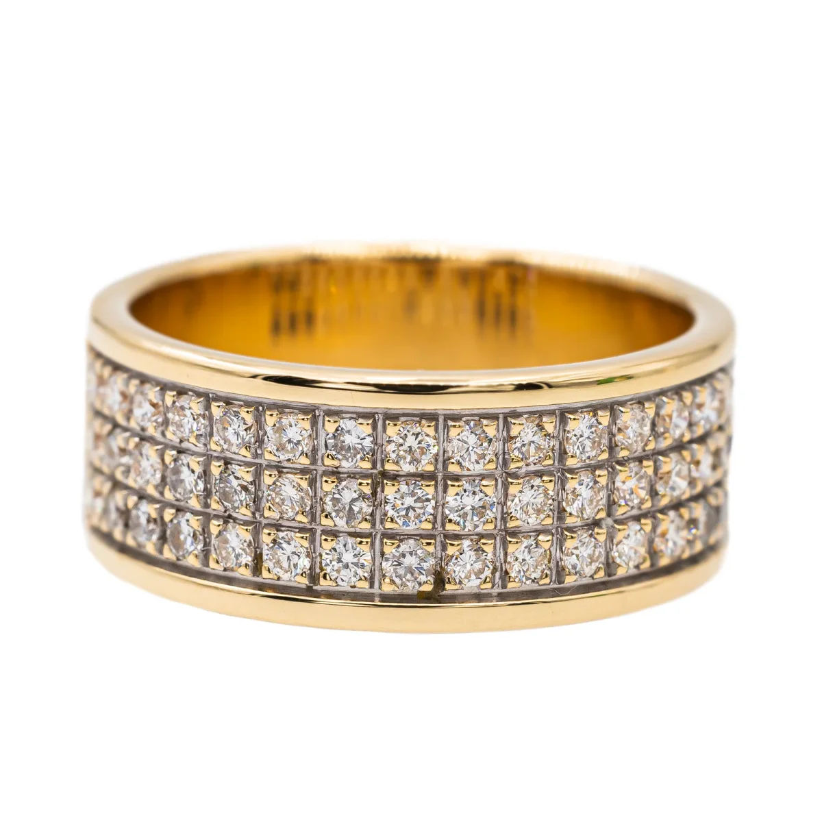 Bague Bandeau Or jaune Diamant – Image 2