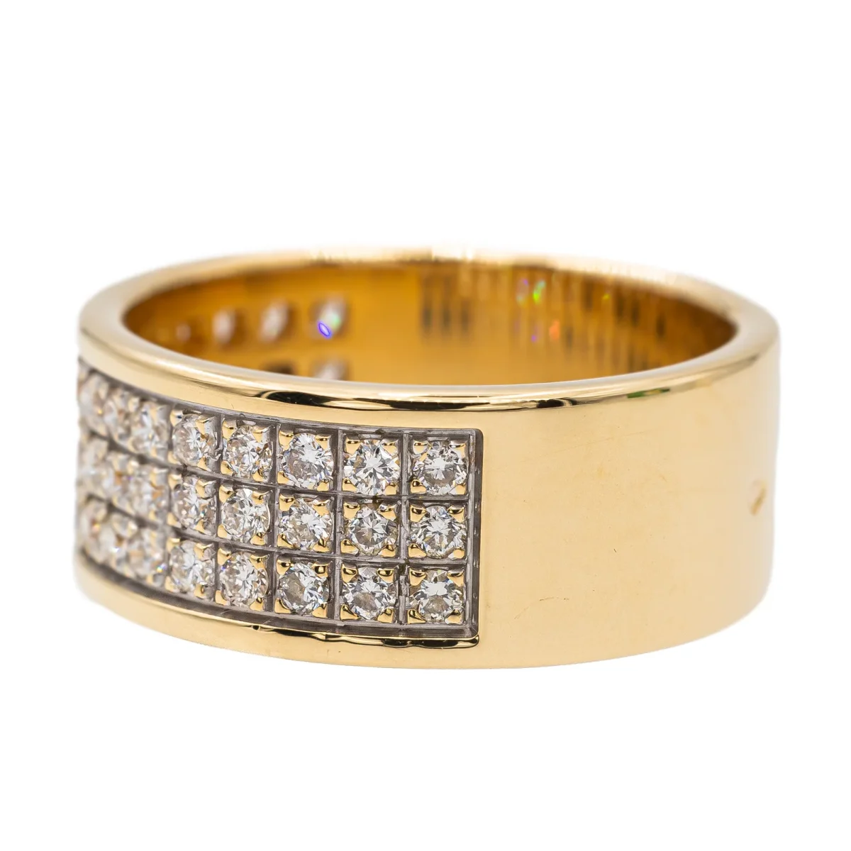 Bague Bandeau Or jaune Diamant – Image 5