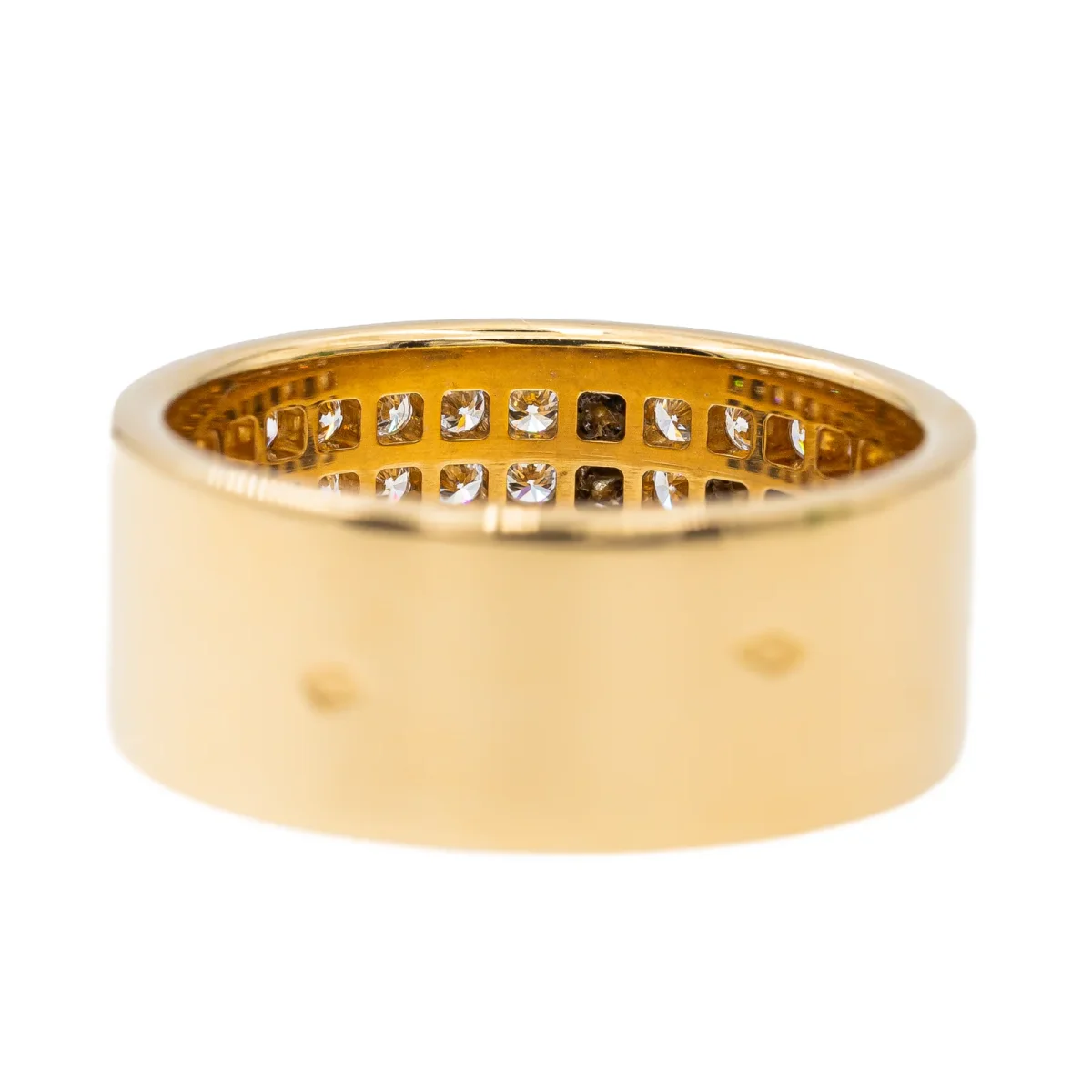 Bague Bandeau Or jaune Diamant – Image 6