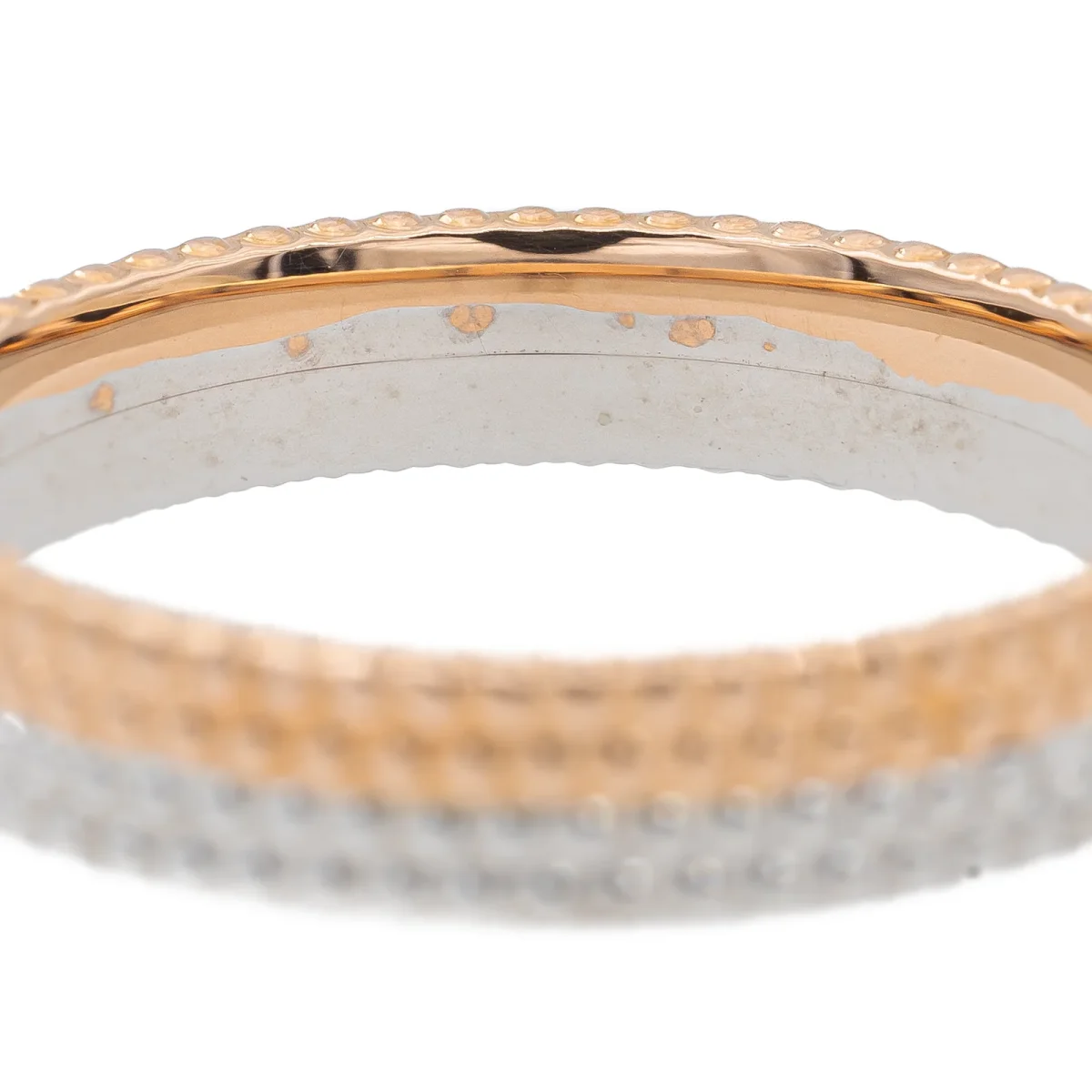 Bague Alliance Or rose, Or blanc – Image 4