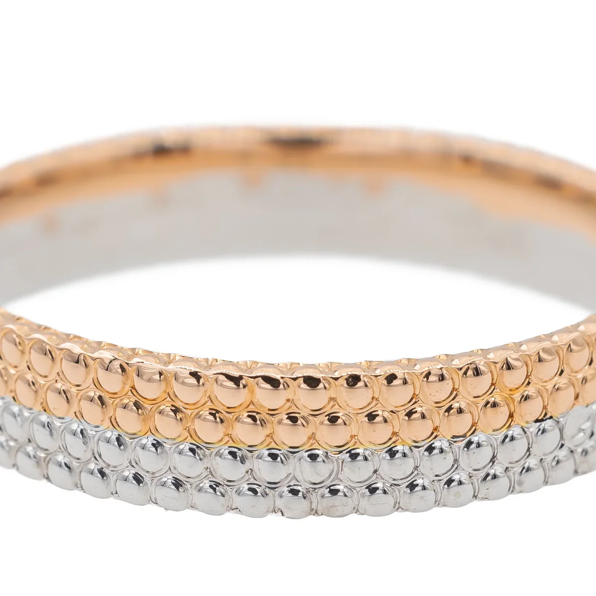 Bague Alliance Or rose, Or blanc – Image 5