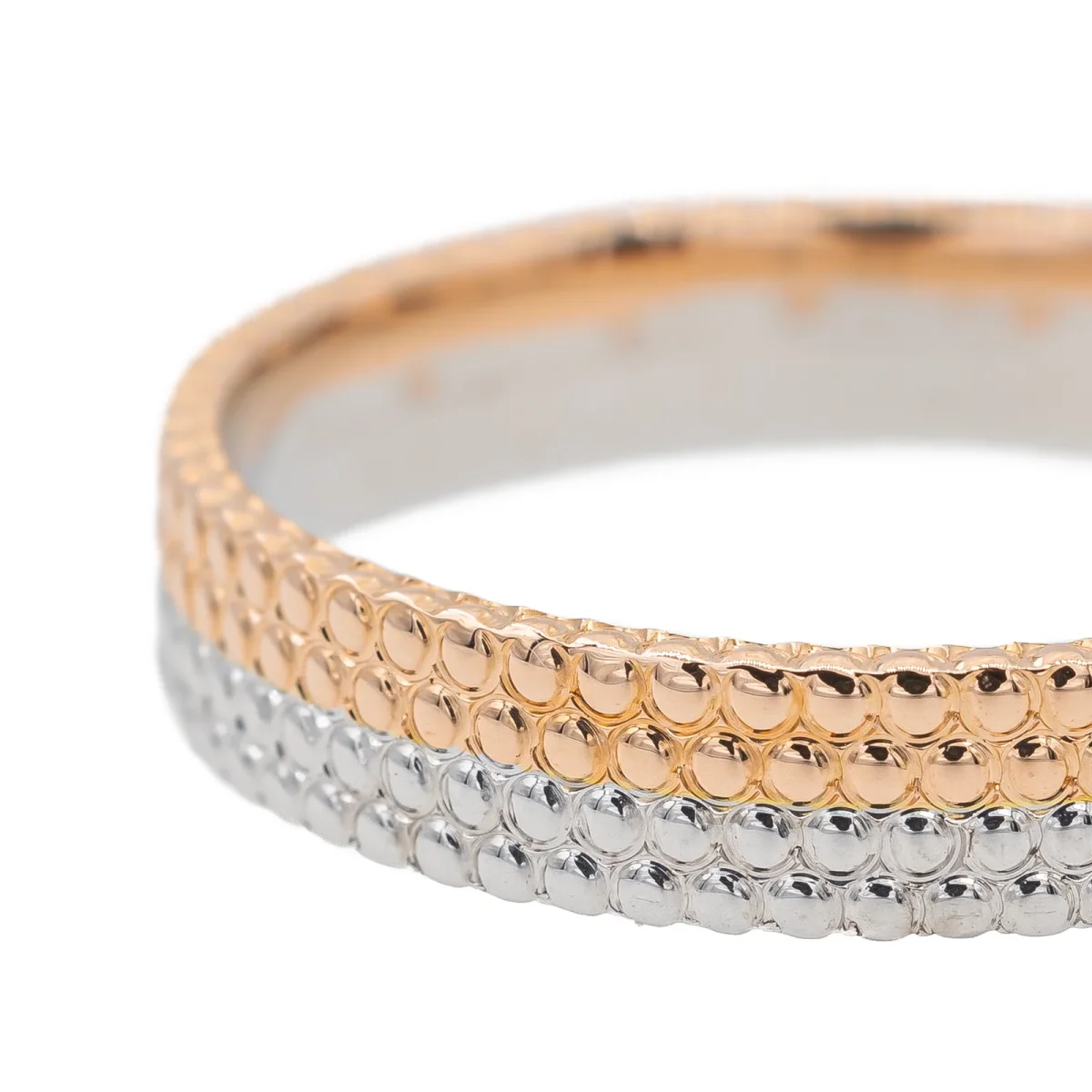 Bague Alliance Or rose, Or blanc – Image 8