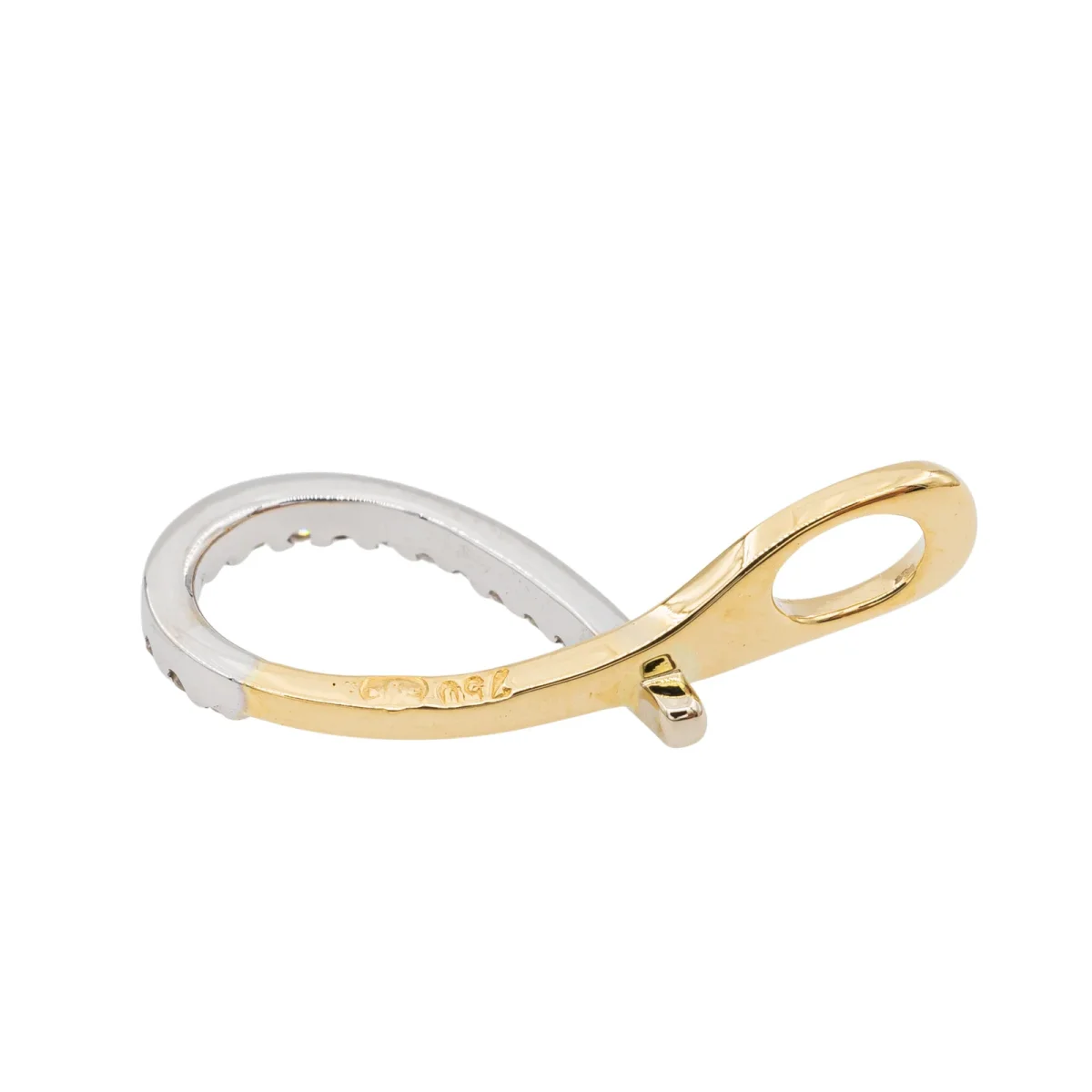 Pendentif Or jaune, Or blanc Diamant – Image 4