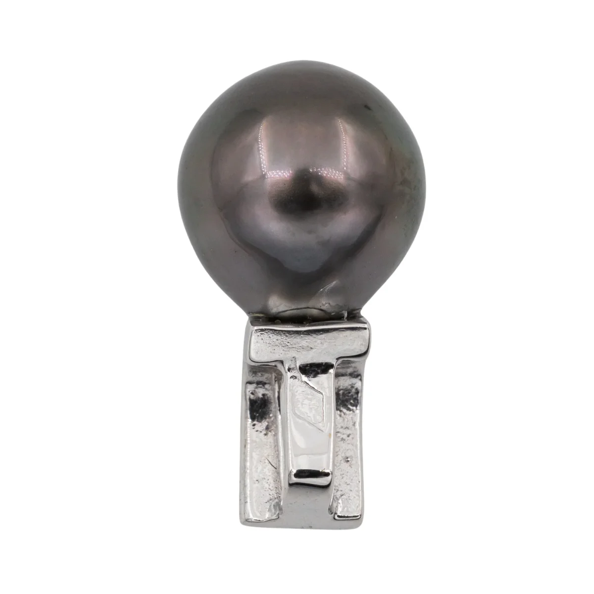 Pendentif Perle de Tahiti Or blanc Diamant, Perle de tahiti – Image 3