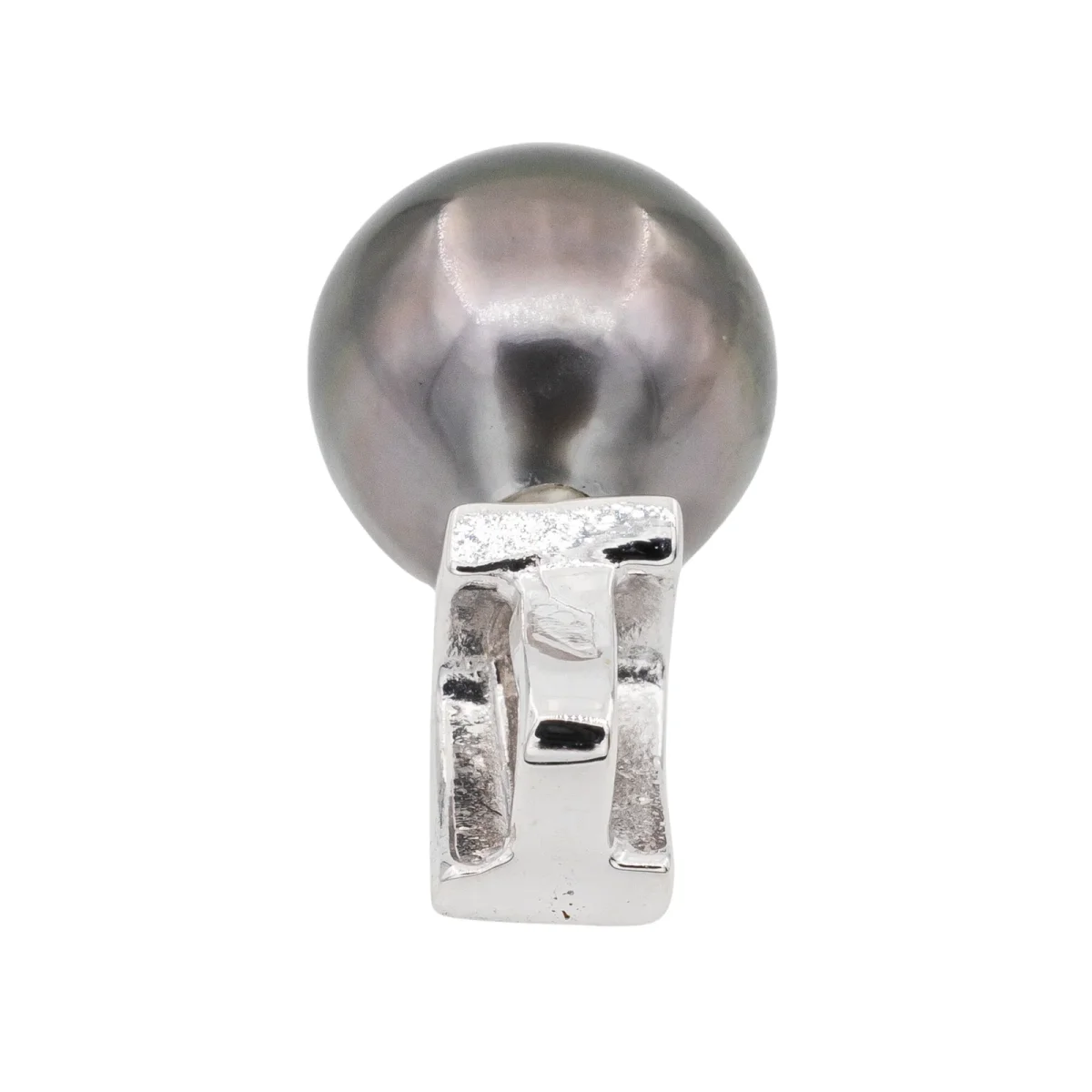 Pendentif Perle de Tahiti Or blanc Diamant, Perle de tahiti – Image 7