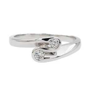 Bague Alliance Or blanc Diamant