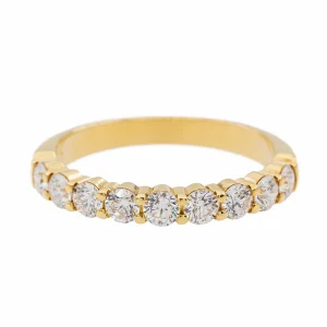 Bague Alliance Or jaune Diamant