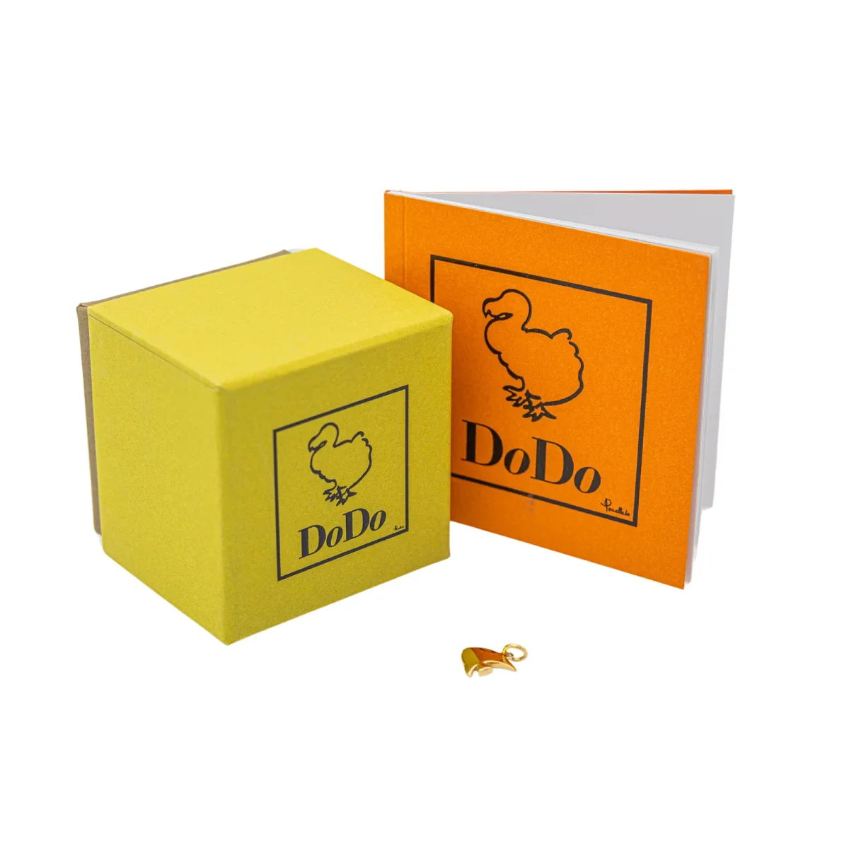 Dodo pomellato Pendentif Poisson Or jaune – Image 3