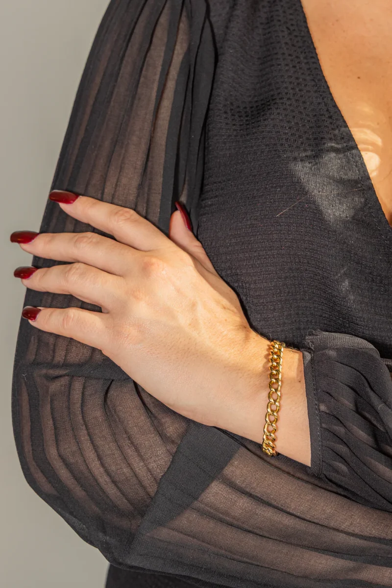 Bracelet Gourmette Or jaune – Image 3