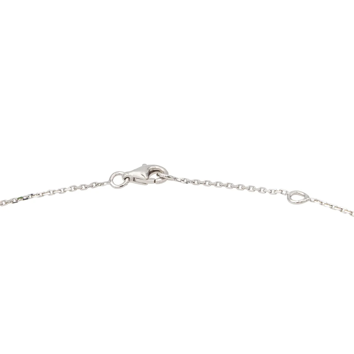 Collier Or blanc Emeraude, Diamant – Image 8