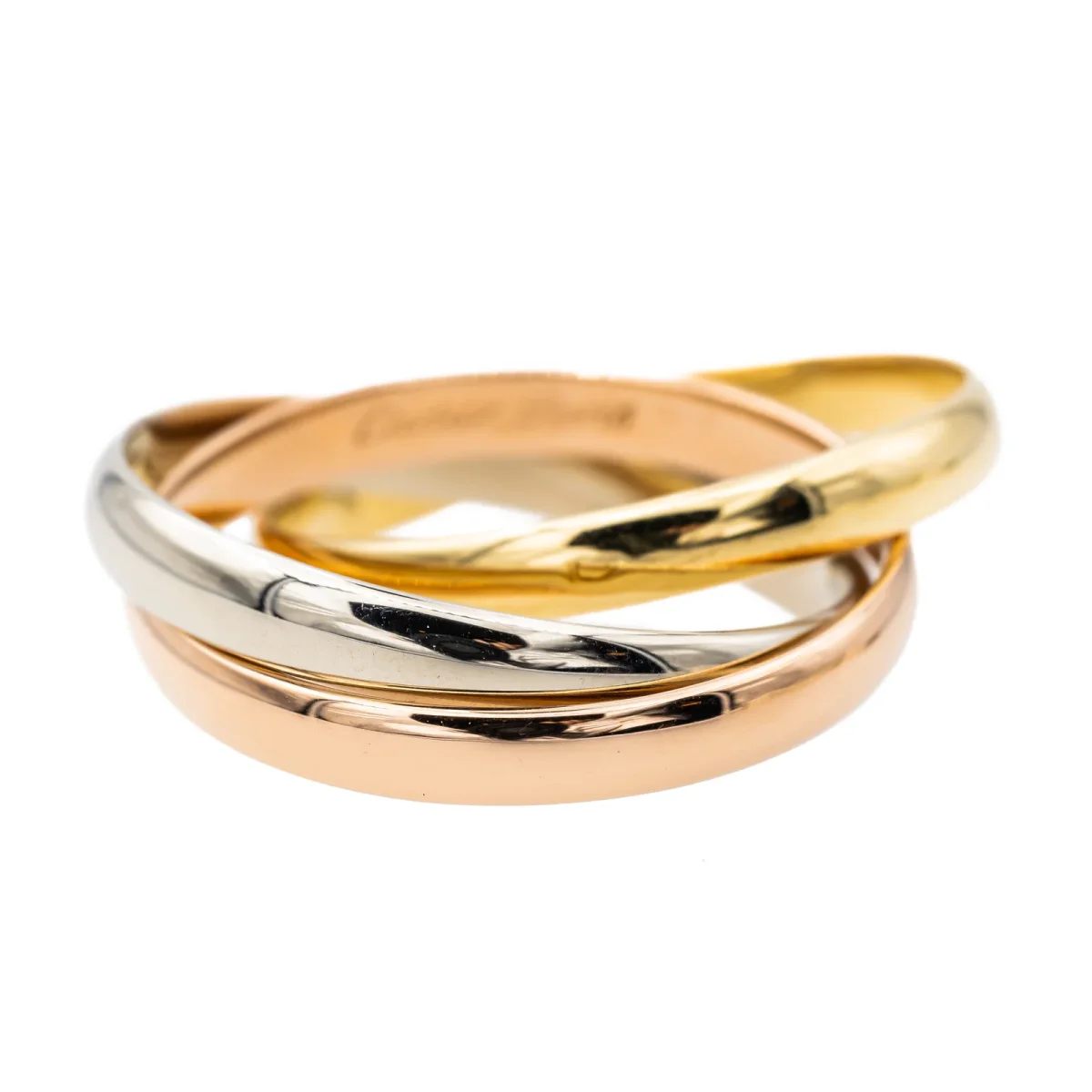 Cartier Bague Trinity Or rose, Or jaune, Or blanc – Image 2