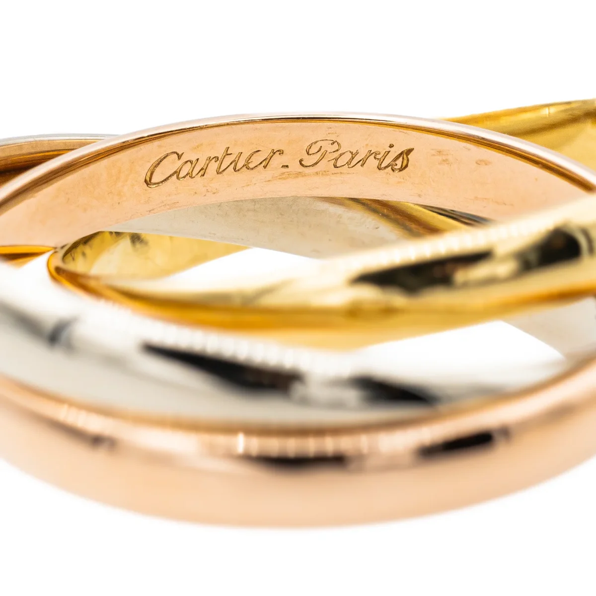 Cartier Bague Trinity Or rose, Or jaune, Or blanc – Image 4