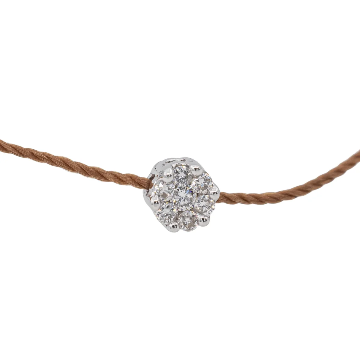 Redline Bracelet Cordon Illusion Or blanc Diamant – Image 4