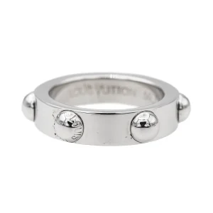 Louis vuitton Bague Clous Or blanc