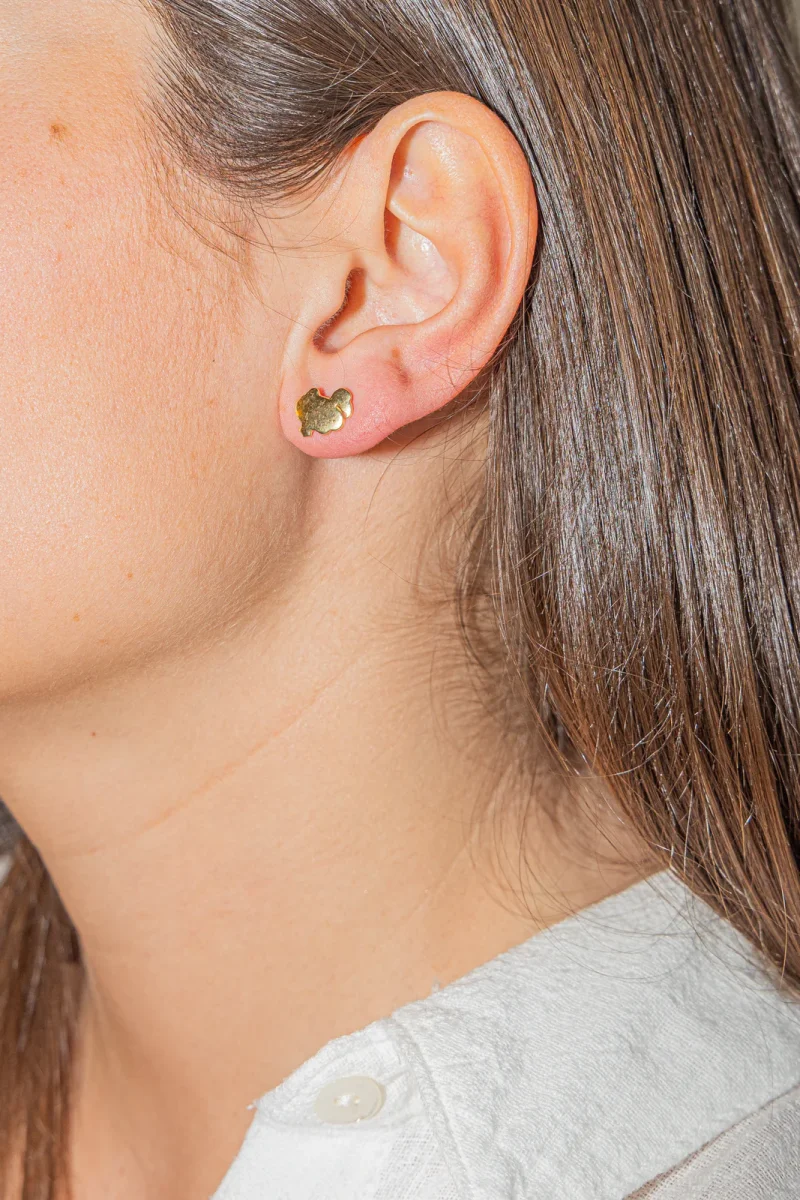 Dodo pomellato Boucles d'oreilles Puces Dodo Or jaune – Image 3