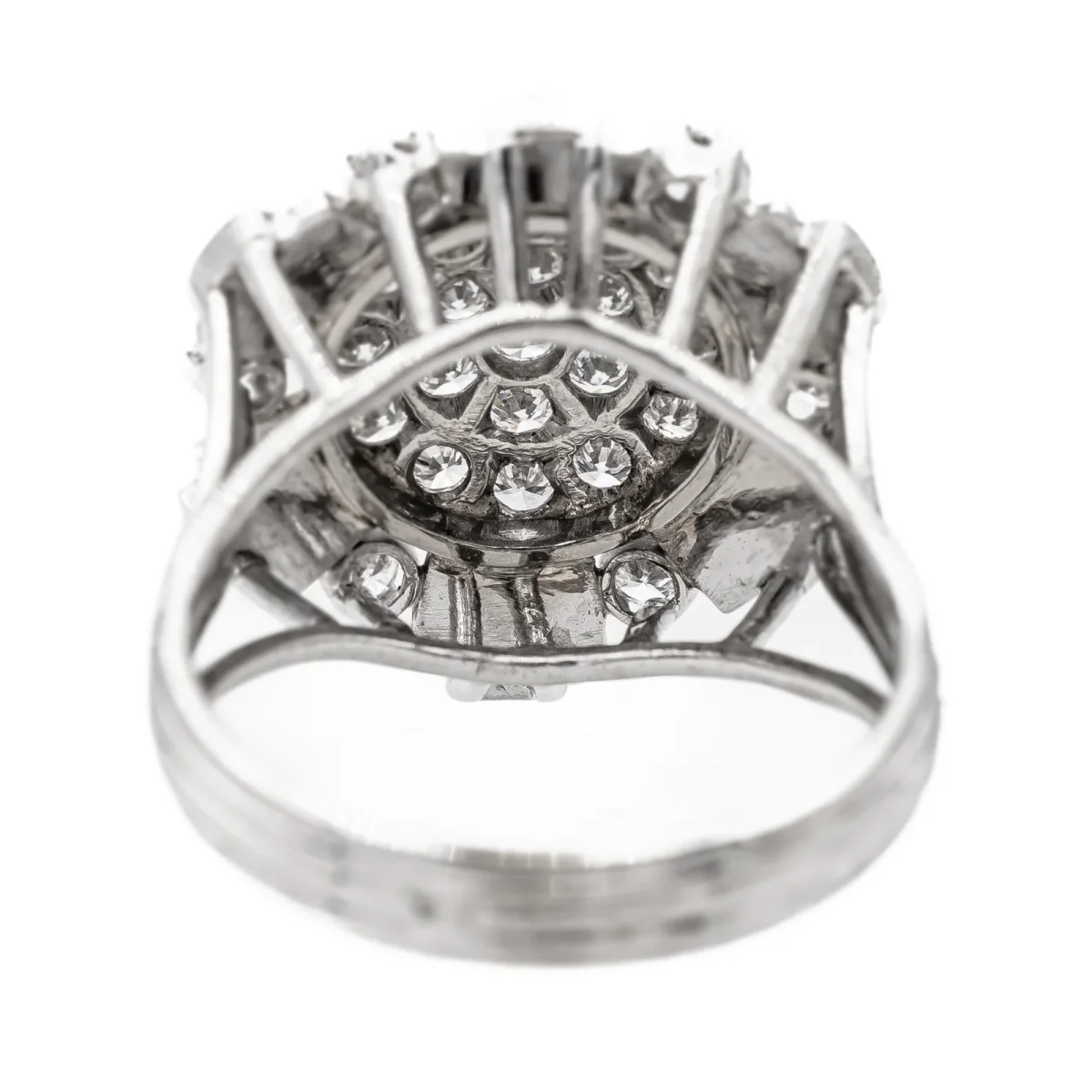 Bague Cocktail Or blanc Diamant – Image 6