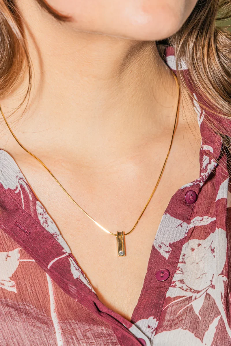 Collier Or jaune Diamant – Image 3