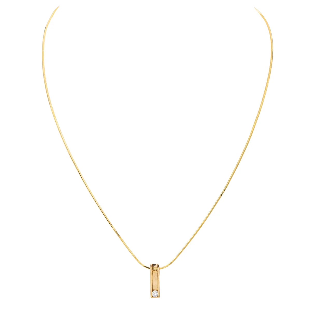 Collier Or jaune Diamant – Image 4