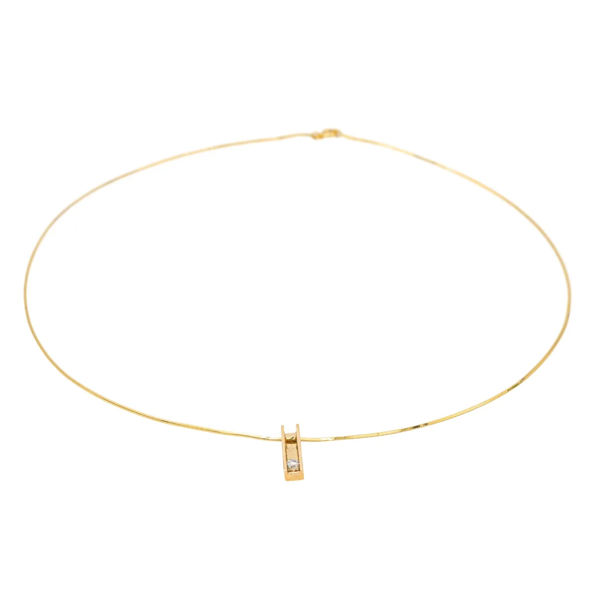 Collier Or jaune Diamant – Image 5