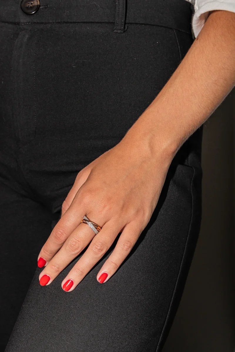 Bague Or rose Diamant – Image 3