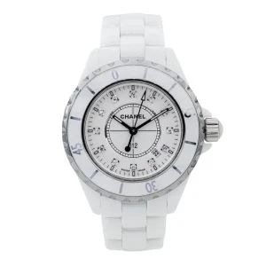 Chanel Montre J12 Céramique, Acier Diamant