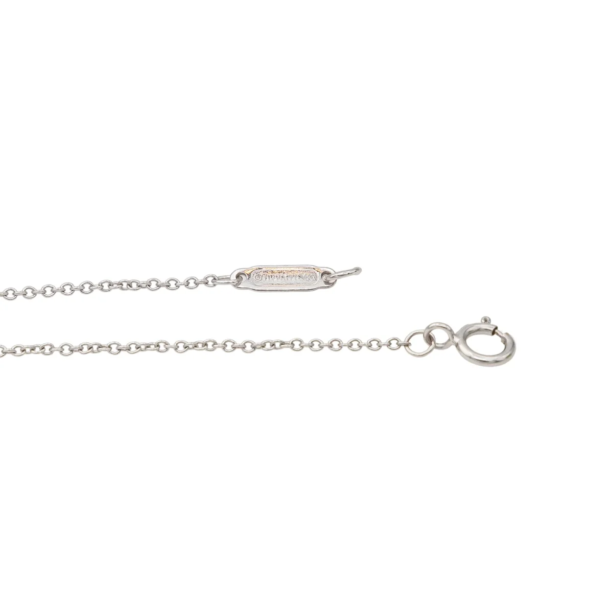 Tiffany & co Collier Métro cœur Or blanc Diamant – Image 6