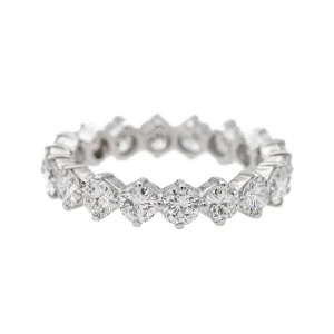 Bague Alliance américaine Platine Diamant