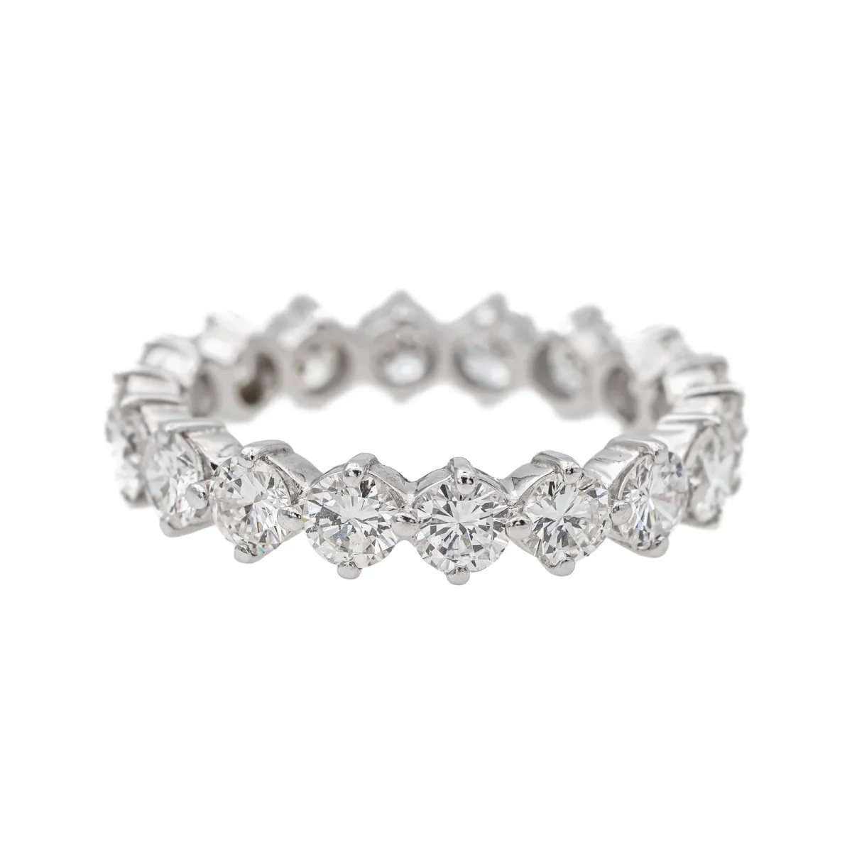 Bague Alliance américaine Platine Diamant – Image 2