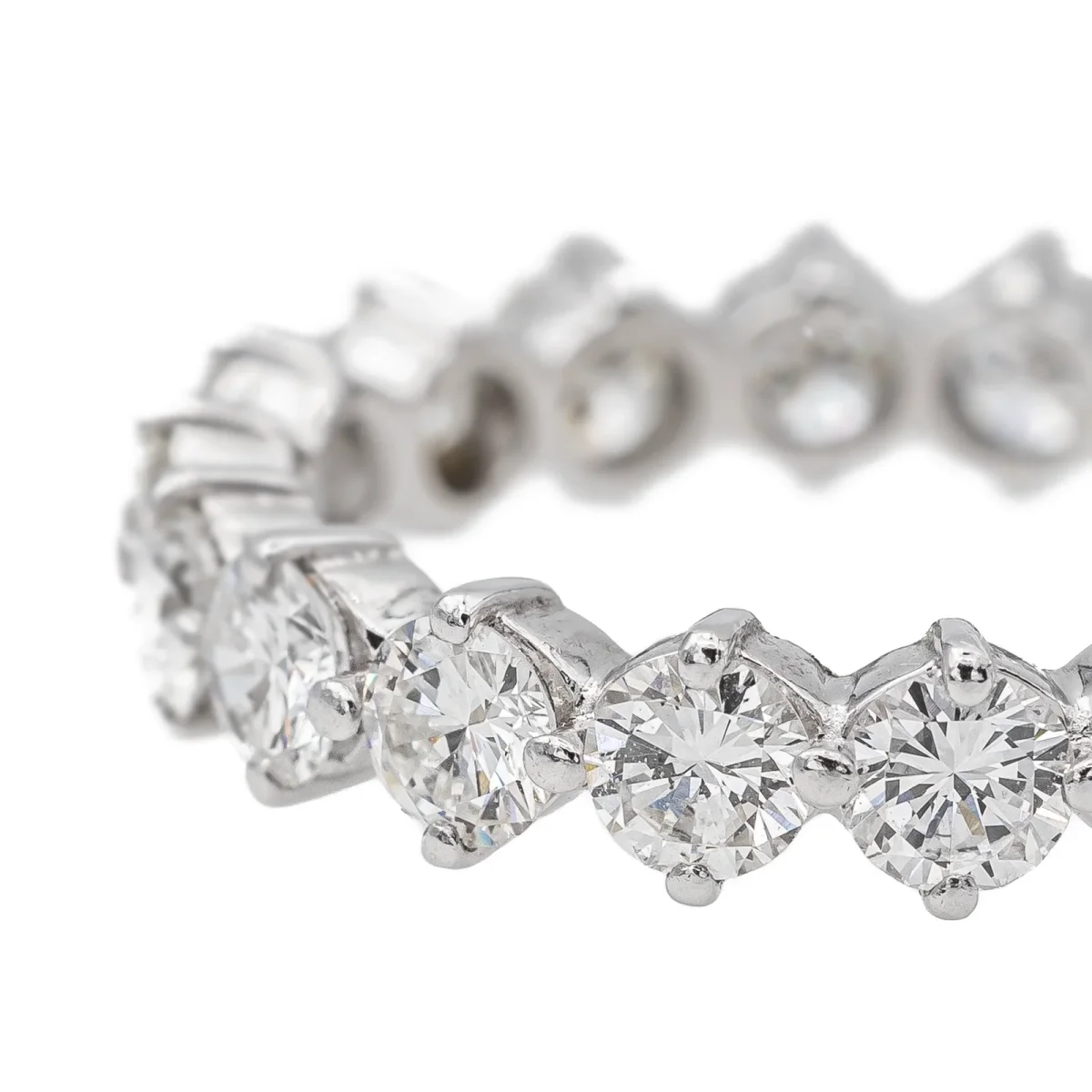 Bague Alliance américaine Platine Diamant – Image 5